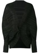 Pleats Please By Issey Miyake - Paneled Batwing Sleeve Jacket - Women - Polyester - 2, Black, Polyester