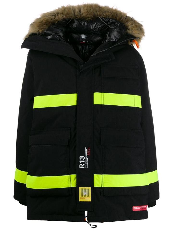 Brumal Contrast Puffer Jacket - Black