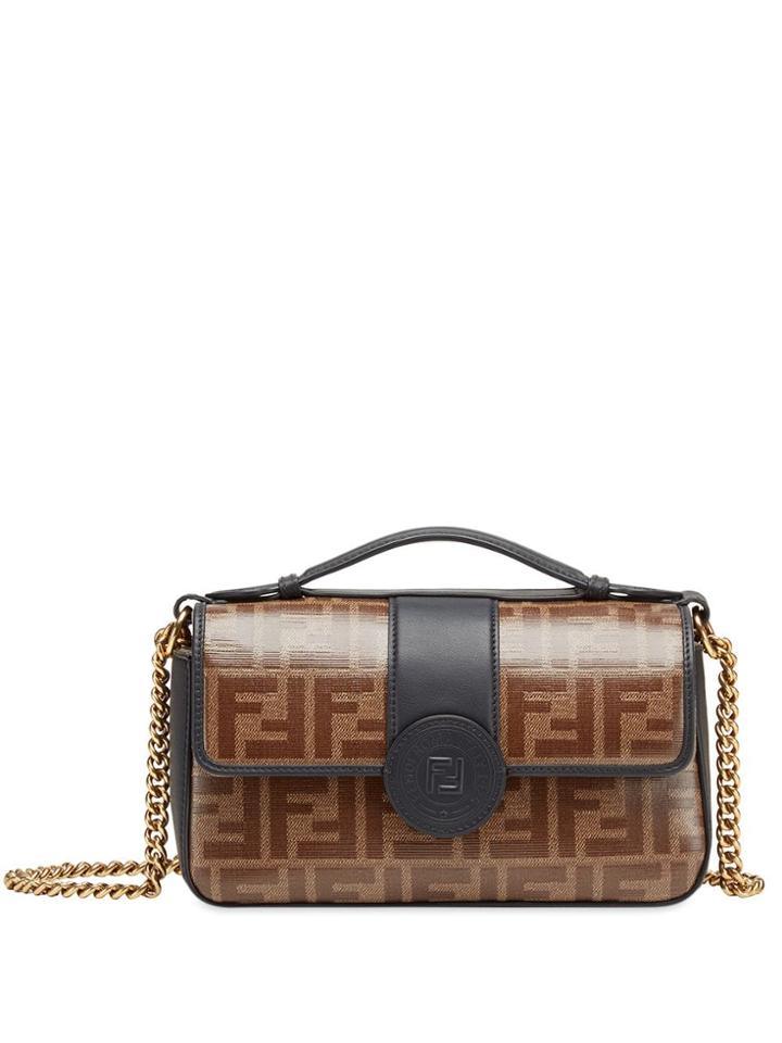 Fendi Small Double F Handbag - Black