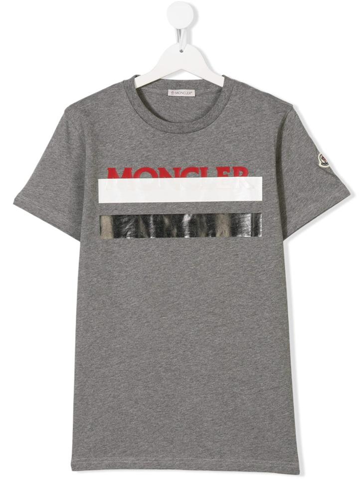 Moncler Kids Printed T-shirt - Grey