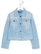 Tommy Hilfiger Junior - Denim Jacket - Kids - Cotton/polyester/spandex/elastane - 4 Yrs, Toddler Girl's, Blue