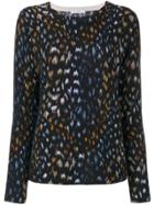 Equipment Animal Print Jumper - Blue