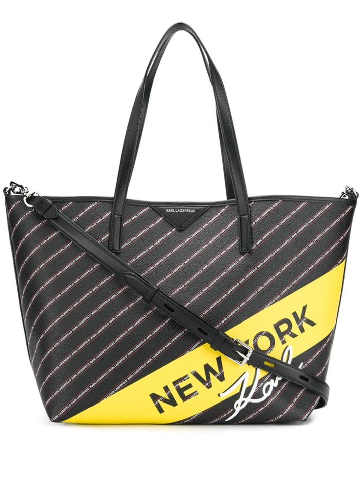 Karl Lagerfeld K/city Shopper Ny Tote - Black