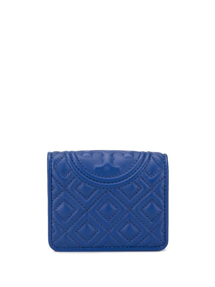 Tory Burch Mini Fleming Bifold Wallet - Blue