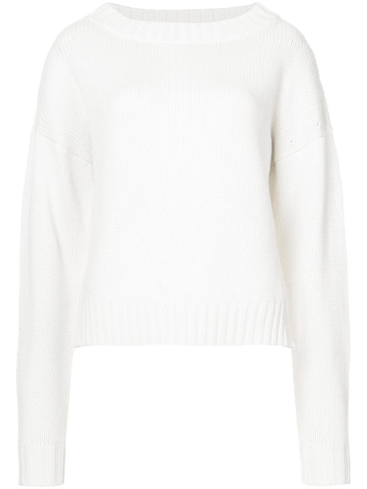 Derek Lam Cropped Sweater - White