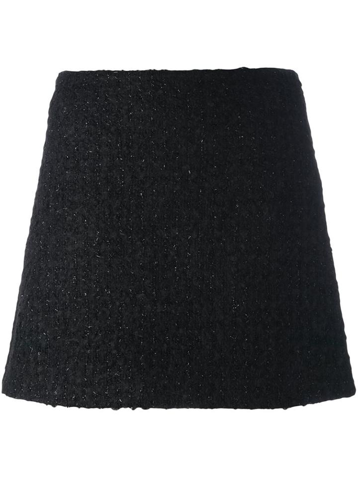 Piccione. Piccione Metallic Textured Mini Skirt