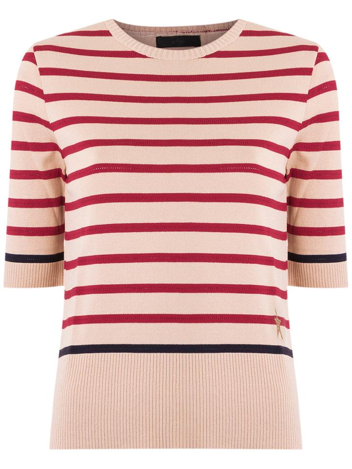 Talie Nk Striped Knit Top, Women's, Size: P, Orange, Polyamide/viscose