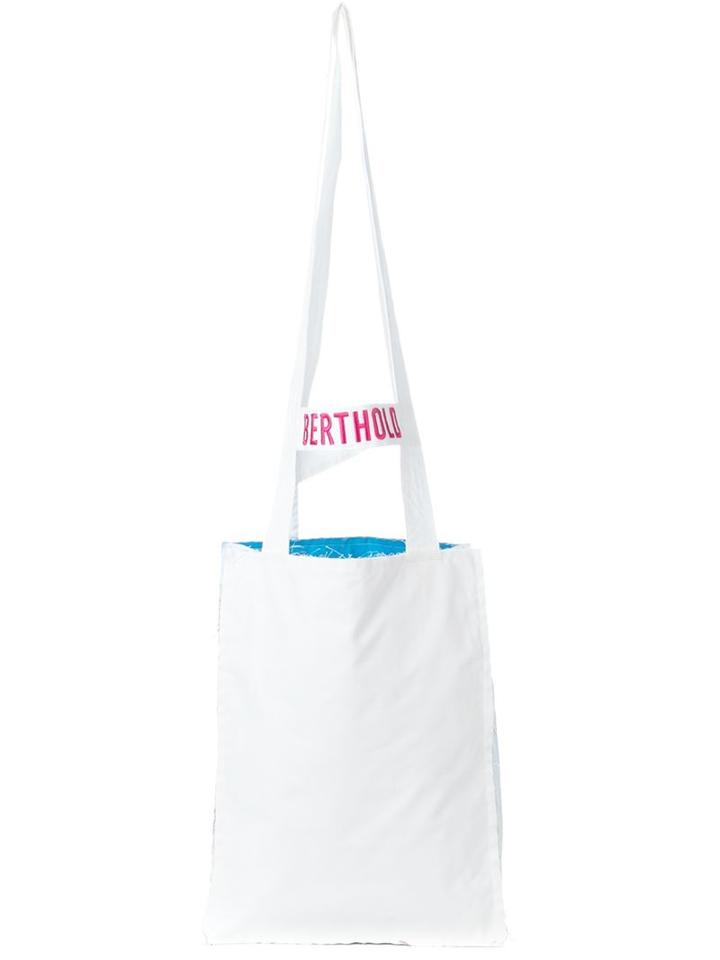 Berthold Berthold Tote Bag, Men's, White, Cotton
