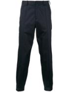 Neil Barrett - Tapered Trousers - Men - Cotton/spandex/elastane - 52, Blue, Cotton/spandex/elastane