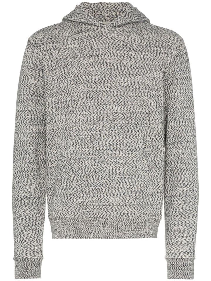 John Elliott Glitch Terry Cotton Hoodie - Grey