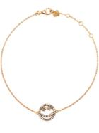 Rosa De La Cruz Diamond Smiley Face Charm Bracelet