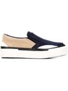Julien David Platform Slip-on Sneakers, Women's, Size: 37, Blue, Leather/rubber/polyester