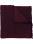 Gucci - Gg Supreme Color Block Scarf - Men - Wool - One Size, Red, Wool