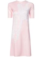 Les Animaux - Lace Rubber Dress - Women - Rubber - S, Pink/purple, Rubber