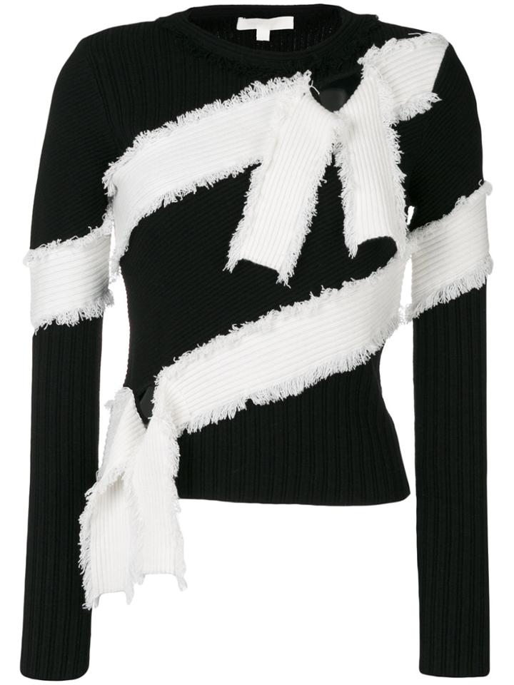 Jonathan Simkhai Ribbed Bandage Sweaetr - Black