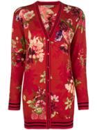 Twin-set Garden Print Cardigan - Red
