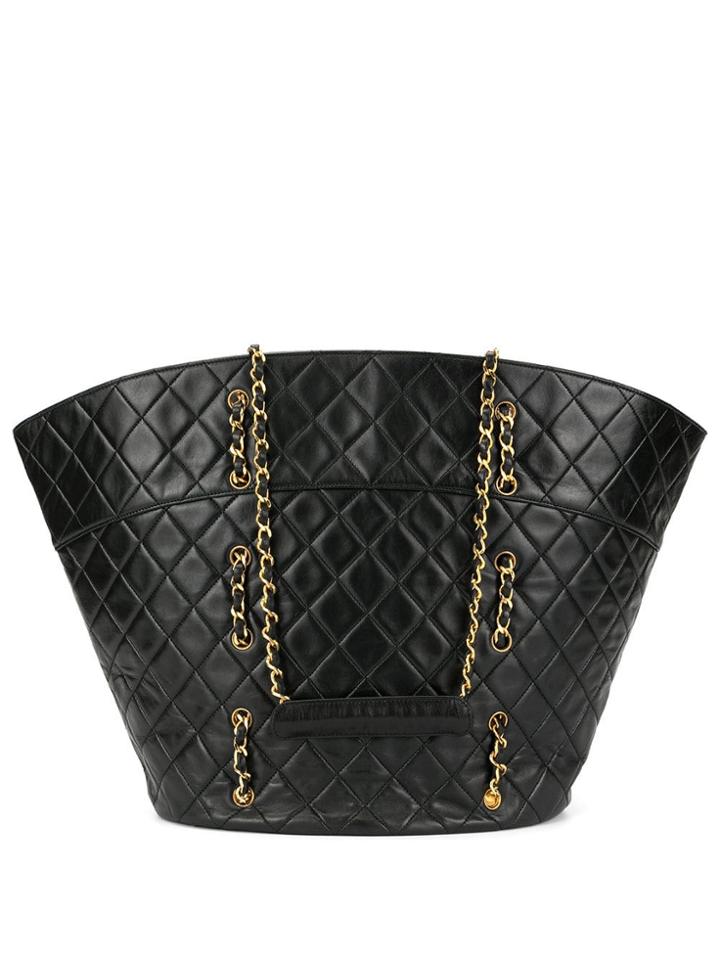 Chanel Pre-owned Trapeze Shoulder Bag - Black