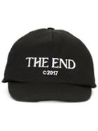 Off-white 'the End' Embroidery Cap, Men's, Black, Cotton