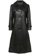 Nili Lotan Flared Midi Coat - Black