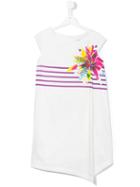 Junior Gaultier - Floral Print Dress - Kids - Cotton/elastodiene - 14 Yrs, Girl's, White