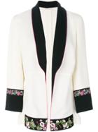 Etro Floral Embroidery Trim Jacket - White