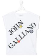 John Galliano Kids Logo Print T-shirt, Boy's, Size: 14 Yrs, Red