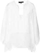 Ralph Lauren Collection - Chiffon Top - Women - Silk - S, White, Silk