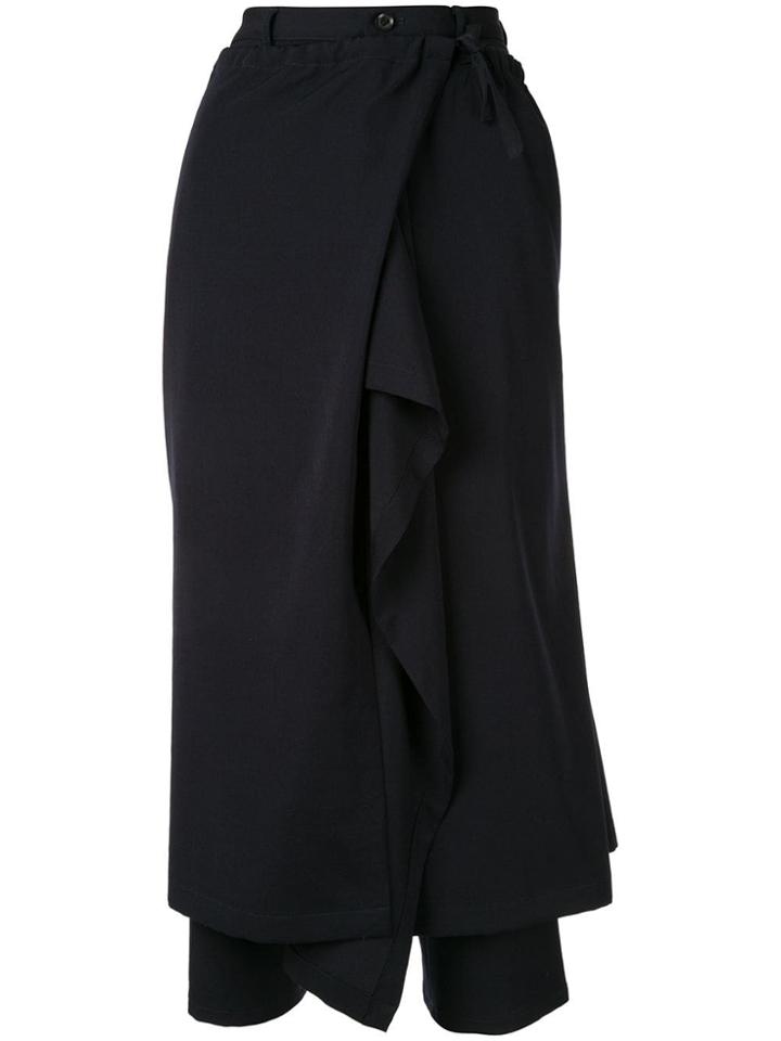 Yohji Yamamoto Deconstructed Skirt-pants - Blue