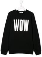 Msgm Kids Teen Wow Sweatshirt - Black