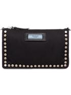 Prada Prada Etiquette Fabric Pouch - Black