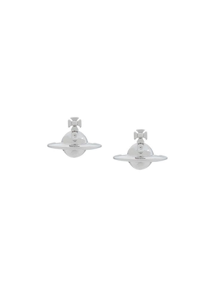 Vivienne Westwood Logo Stud Earrings - Silver