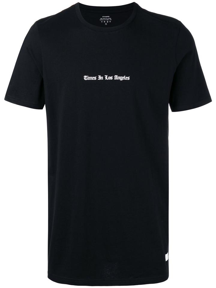 Stampd - Slogan T-shirt - Men - Cotton - S, Black, Cotton