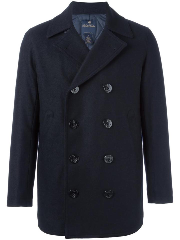 Brooks Brothers Double Breasted Jacket, Men's, Size: Xl, Blue, Polyester/wool