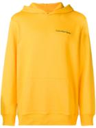 Calvin Klein Jeans Logo Hooded Sweatshirt - Yellow & Orange