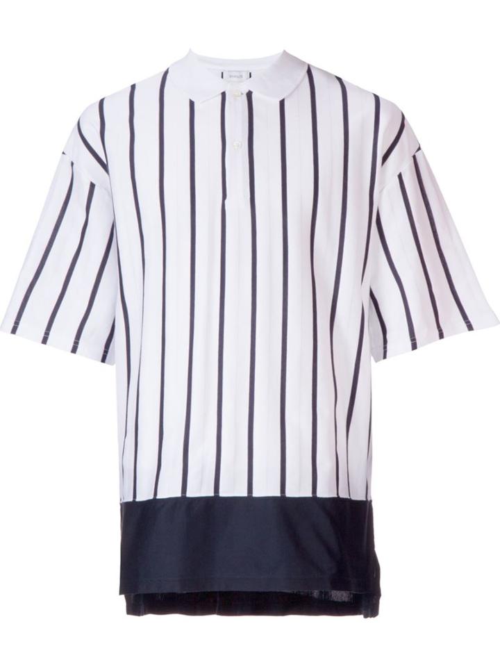 En Route Contrasting Hem Striped Polo Shirt