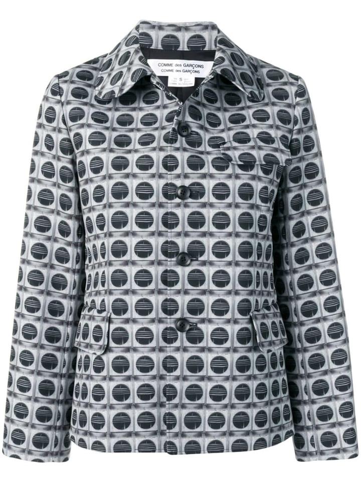 Comme Des Garçons Comme Des Garçons Printed Regular Jacket - Black