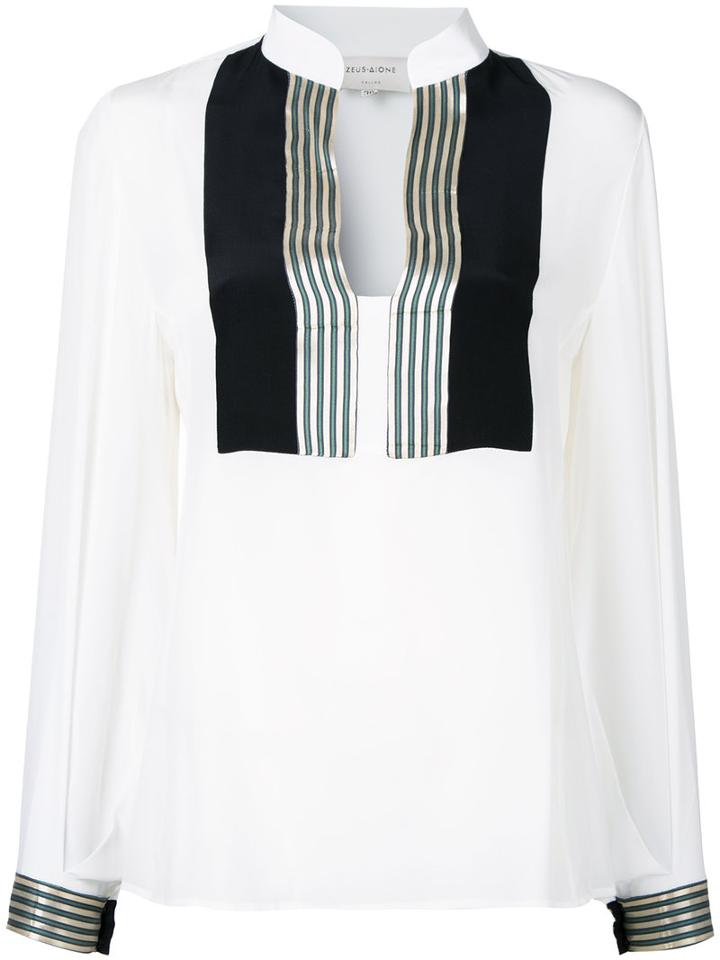 Zeus+dione Agave Blouse, Women's, Size: Small, White, Silk