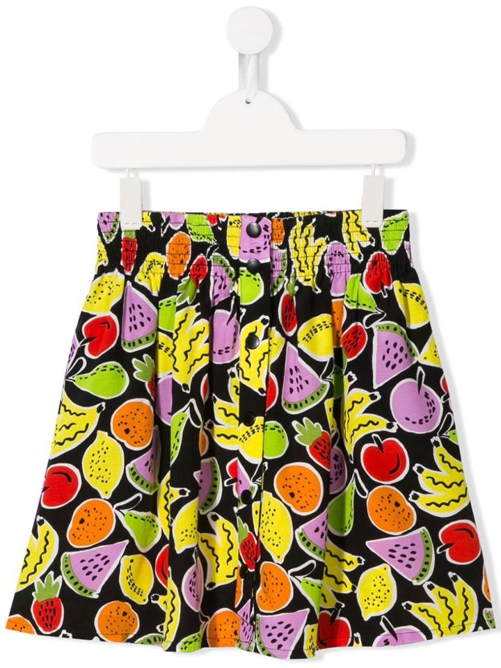 Stella Mccartney Kids Teen Fruit Print Skirt - Black