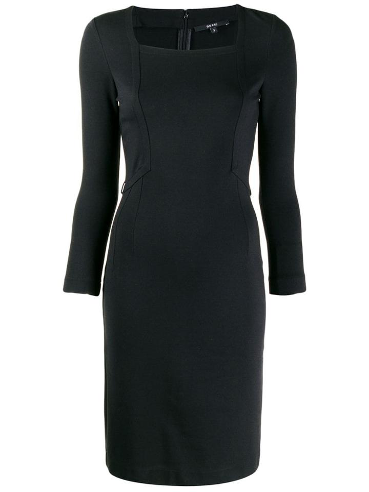 Gucci Pre-owned 1990's Geometric Patch Fitted Dress - Black