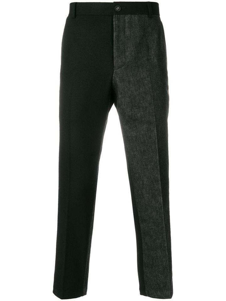 Thom Browne Fun-mixed Denim Unconstructured Chino Trouser - Black