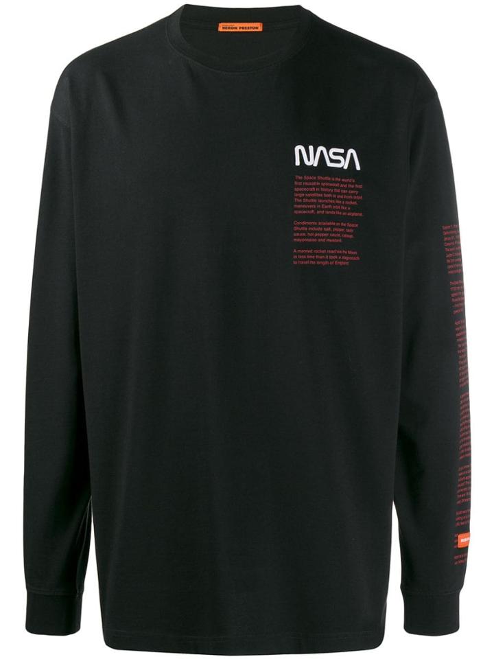 Heron Preston Nasa Facts Jumper - Black