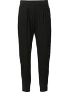 Raquel Allegra Tapered Trousers, Women's, Size: 1, Black, Cotton/polyester