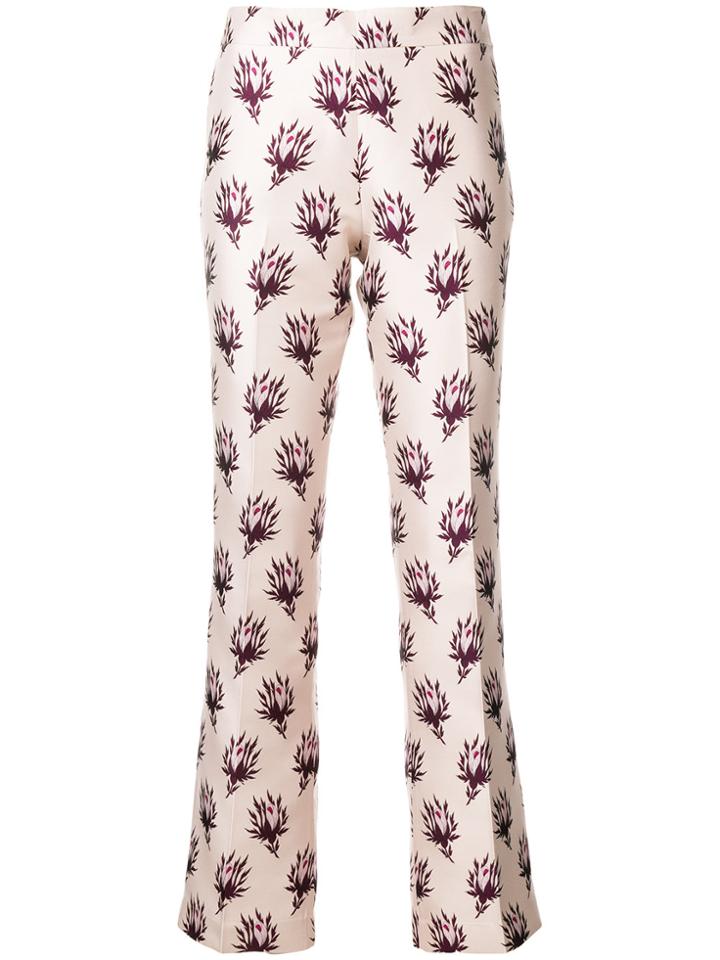 Giambattista Valli Floral Trousers - Nude & Neutrals