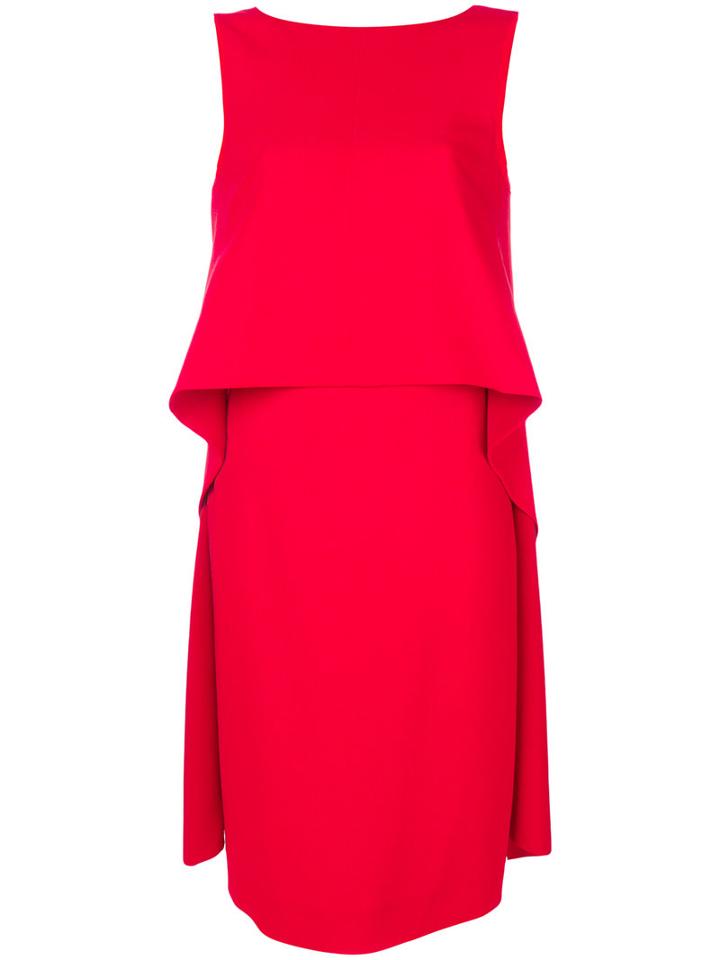 Givenchy - Shift Flared Dress - Women - Viscose/elastodiene/silk - 38, Red, Viscose/elastodiene/silk