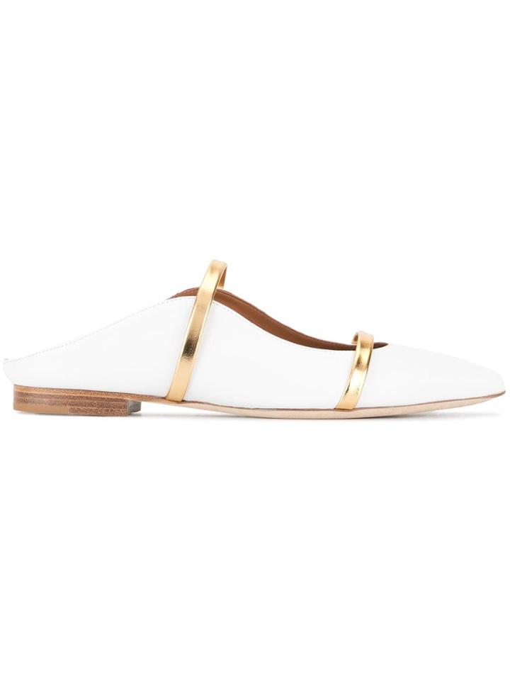 Malone Souliers Pointed Sandals - White