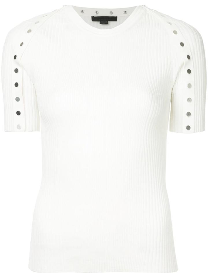 Alexander Wang Studded Knitted Top - White