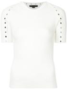 Alexander Wang Studded Knitted Top - White