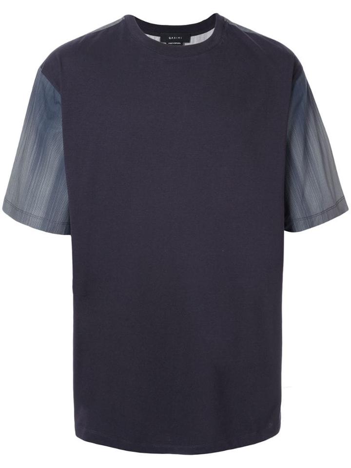 Qasimi Colour-block T-shirt - Blue