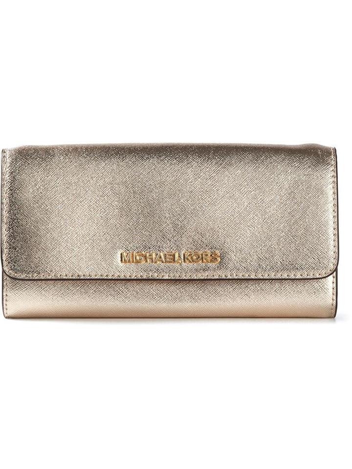 Michael Michael Kors Metallic Classic Clutch