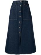 Citizens Of Humanity Buttoned Skirt - Blue